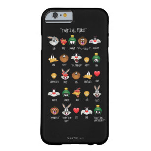 Capa Barely There Para iPhone 6 Gráfico Emoji (TUNES DE LOONEY™)