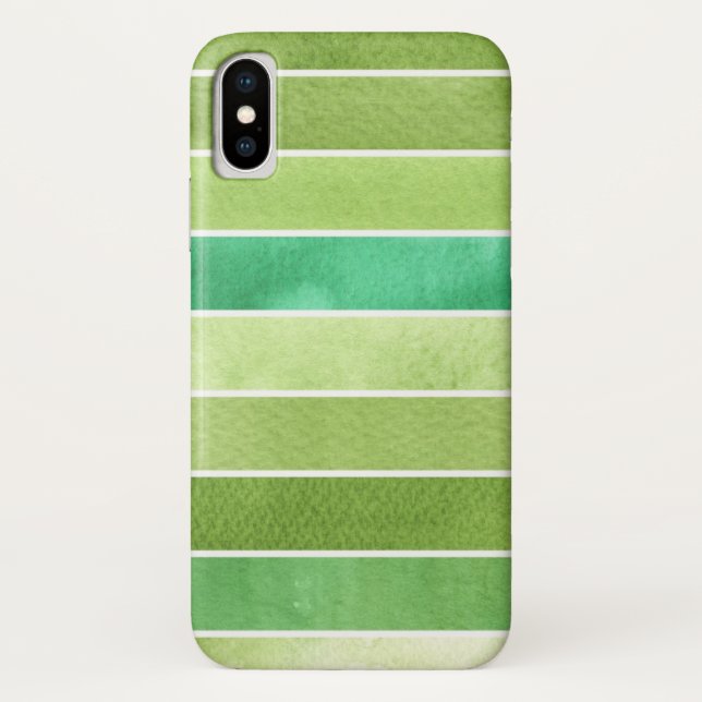 Capa Para iPhone, Case-Mate grande fundo verde da aguarela - aguarela (Verso)
