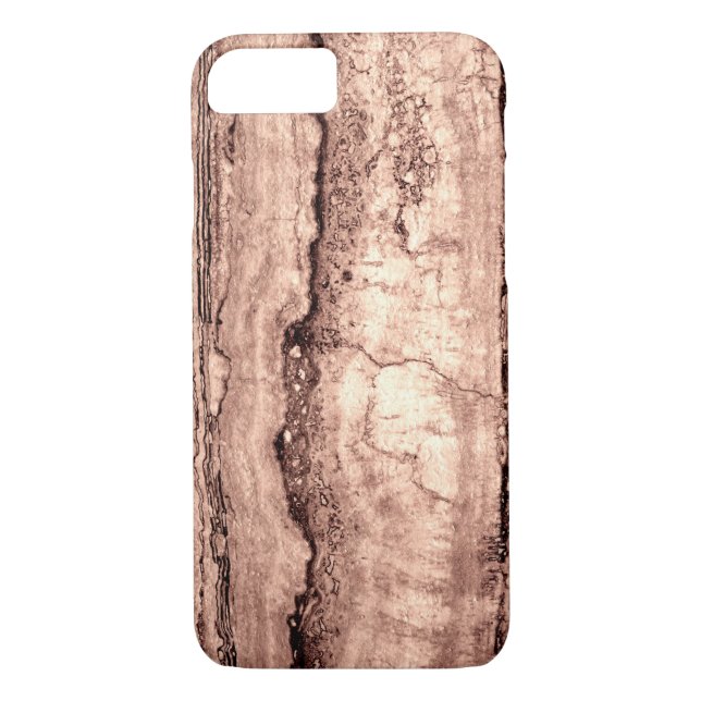 Capa Para iPhone, Case-Mate Granito laranja moderno e castanho-bege (Verso)