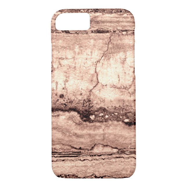 Capa Para iPhone, Case-Mate Granito laranja moderno e castanho-bege (Verso)
