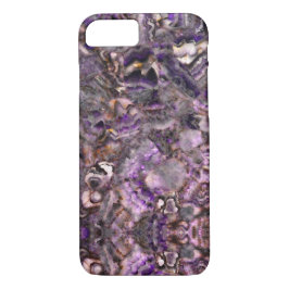 Capa Para iPhone Da Case-Mate granito mármico de quartzo abstrato roxo