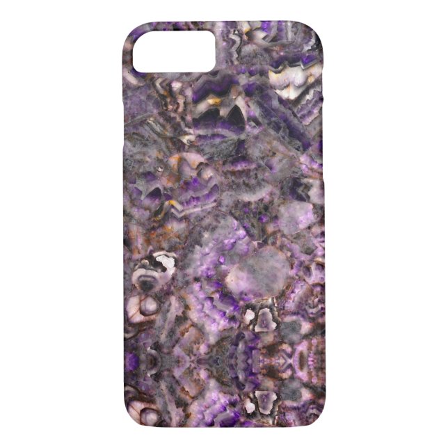 Capa Para iPhone, Case-Mate granito mármico de quartzo abstrato roxo (Verso)