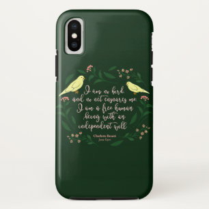Capa Para iPhone Da Case-Mate Green Floral Bird Jane Eyre Charlotte Bronte
