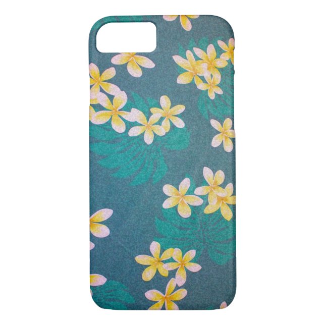 Capa Para iPhone, Case-Mate Green Plumeria Hawaii (Verso)