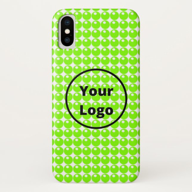 Capa Para iPhone, Case-Mate Green sphere circles white (Verso)