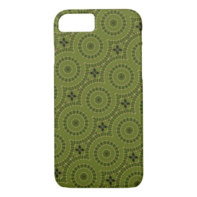 Capa Para iPhone, Case-Mate Green Wheel Mandala (Verso)