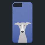 Capa iPhone 8 Plus/7 Plus Greyhound italiano ou Cão-de-bico branco<br><div class="desc">Cinzas brancas e galgos brancos italianos, galgo-do-mar ou cãozinho-de-bico-branco. Uma capa de telefone de célula exclusiva para amantes de cães disponível para Samsung e iPhone. Visite o Doodle World de Jenn para ver mais produtos com esta engraçada caricatura de cão e mais designs originais de raças caninas.</div>