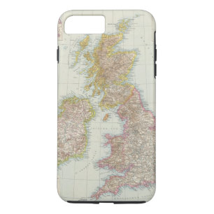Capa iPhone 8 Plus/7 Plus Grossbritannien, Irland - mapa de Reino Unido,