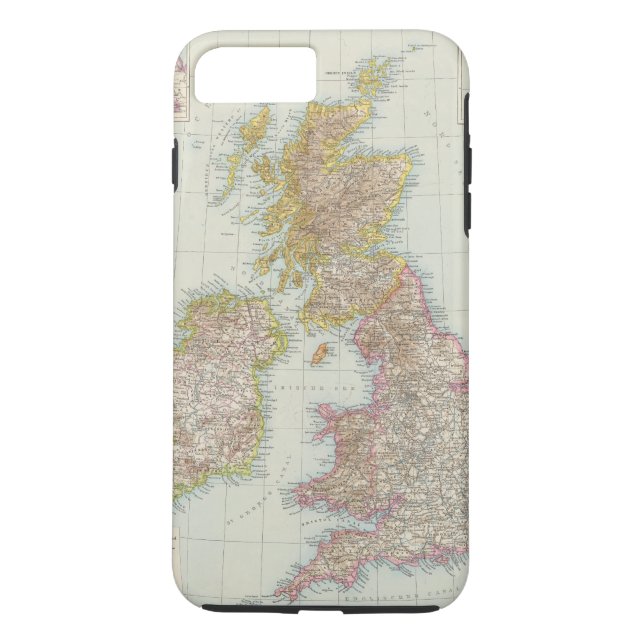 Capa Para iPhone, Case-Mate Grossbritannien, Irland - mapa de Reino Unido, (Verso)