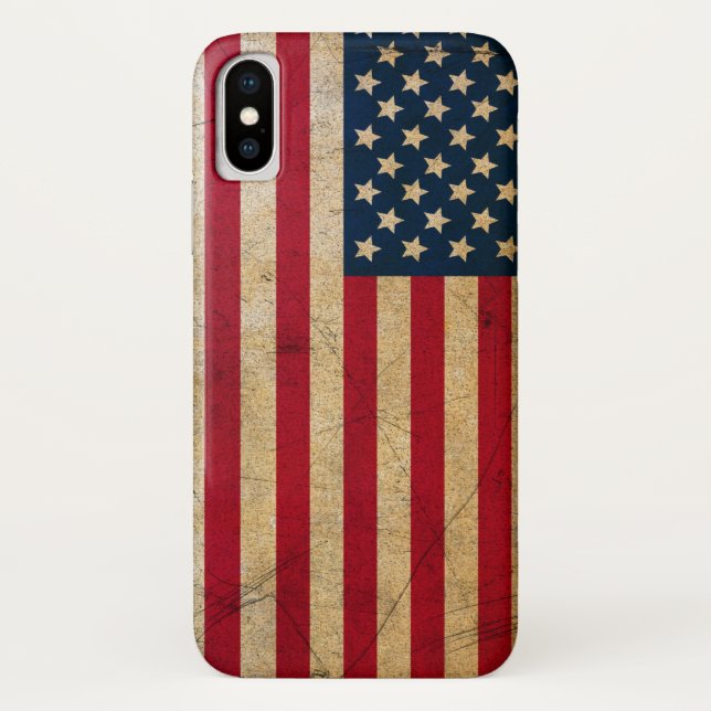 Capa Para iPhone, Case-Mate Grunge American flag USA (Verso)