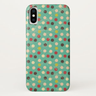 Capa Para iPhone X Grunge Bolinhas Pattern