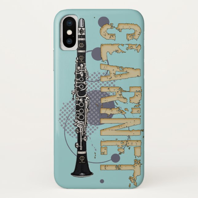 Capa Para iPhone, Case-Mate Grunge Clarinet (Verso)
