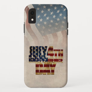 Capa Para iPhone Da Case-Mate Grunge EUA Gráfico de Independência de 4 de Julho
