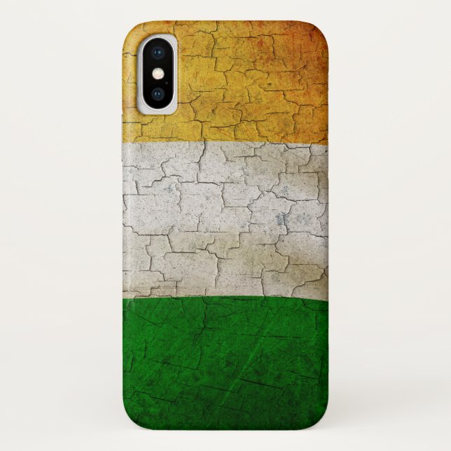 Capa Para iPhone, Case-Mate Grunge Ireland flag (Verso)