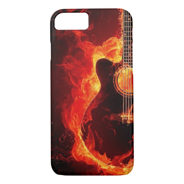 Capa Para iPhone, Case-Mate Guitarra flamejante (Verso)