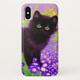 Capa Para iPhone Da Case-Mate Gustav Klimt Black Kitten