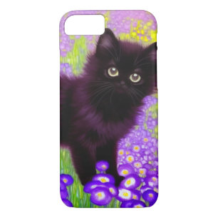 Capa iPhone 8/ 7 Gustav Klimt Black Kitten