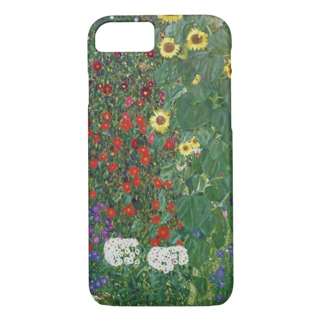 Capa Para iPhone, Case-Mate Gustav Klimt - Jardim de Fazenda com Girassóis (Verso)