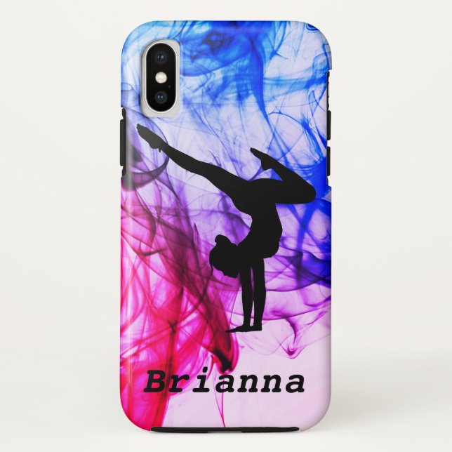Capa Para iPhone, Case-Mate Gymnastics Abstrato Handstand Case-Mate iPhone Cas (Verso)