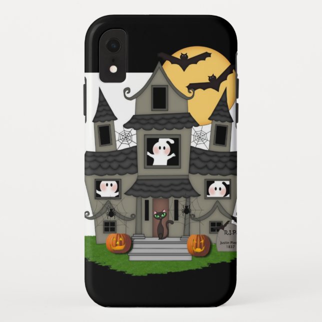 Capa Para iPhone, Case-Mate Halloween Haunted House (Verso)