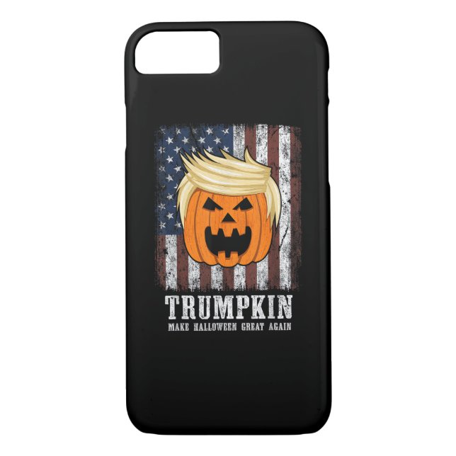 Capa Para iPhone, Case-Mate Halloween Patriótico Trumpkin (Verso)