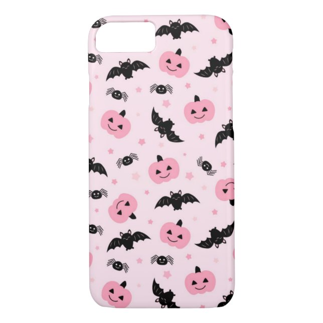 Capa Para iPhone, Case-Mate Halloween Pumpkins e Bat Pattern (Verso)
