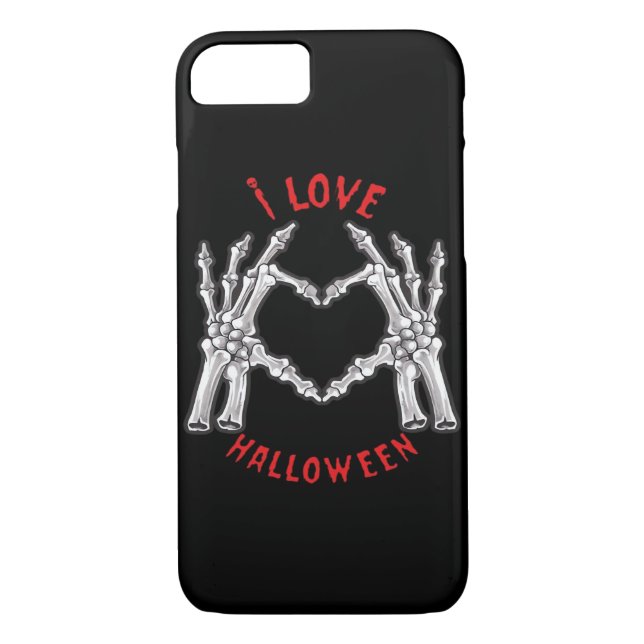Capa Para iPhone, Case-Mate Halloween Skeletal Mãos Coração Engraçado Dizendo (Verso)