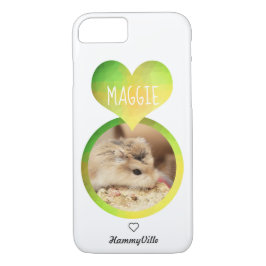 Capa iPhone 8/ 7 Hammyville - Coração de Hamster Bonito