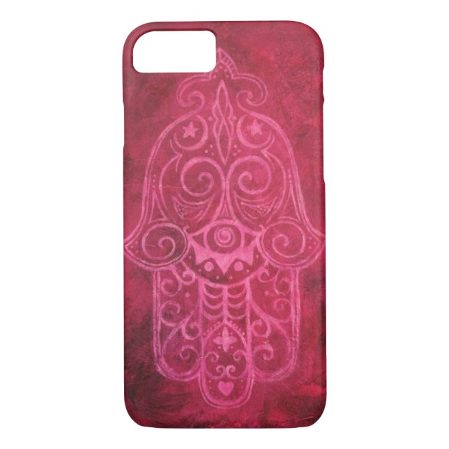 Capa Para iPhone, Case-Mate Hamsa na magenta (Verso)