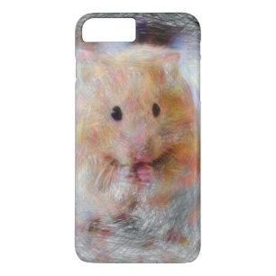 Capa iPhone 8 Plus/7 Plus hamster artístico