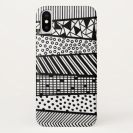 Capa Para iPhone Da Case-Mate Handpainted black and design white