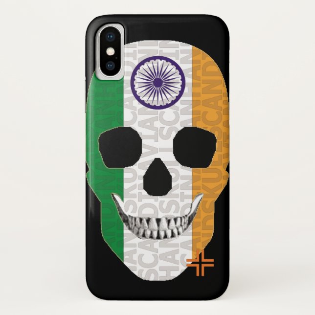 Capa Para iPhone, Case-Mate HANDSKULL India case iPhone X B2 (Verso)