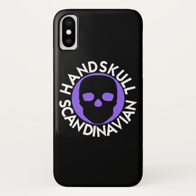 Capa Para iPhone, Case-Mate HANDSKULL LIV Caso Violet iPhone X P3 (Verso)