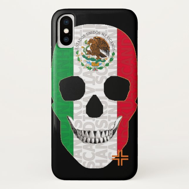 Capa Para iPhone, Case-Mate HANDSKULL México, caso iPhone X B2 (Verso)