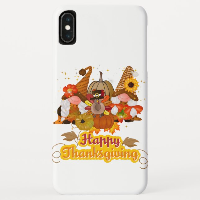 Capa Para iPhone, Case-Mate Happy Thanksgiving Gnome (Verso)