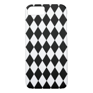 Capa iPhone 8/ 7 Harlequin preto e branco