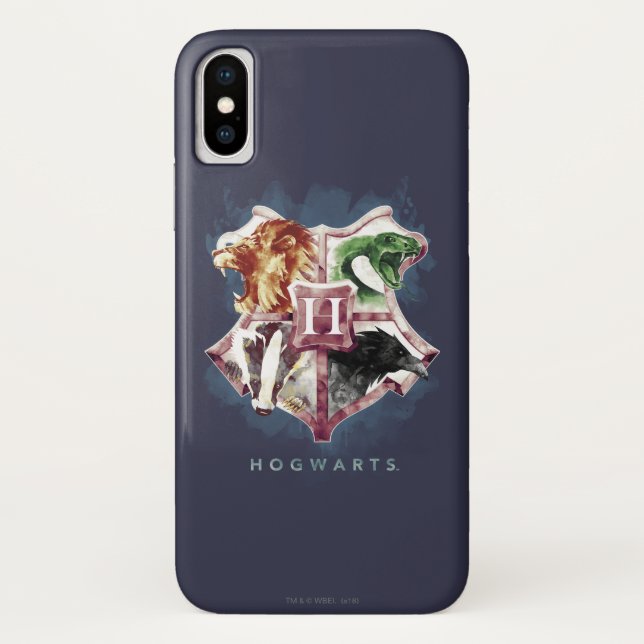 Capa Para iPhone, Case-Mate Harry Potter | Brasão de HOGWARTS™ Aquarela (Verso)