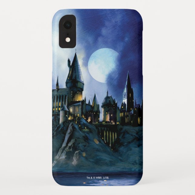 Capa Para iPhone, Case-Mate Harry Potter Castle | Hogwarts à noite (Verso)
