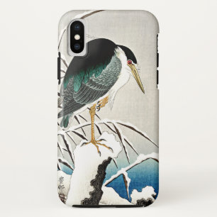 Capa Para iPhone Da Case-Mate Heron na neve, arte fina de Ohara Koson