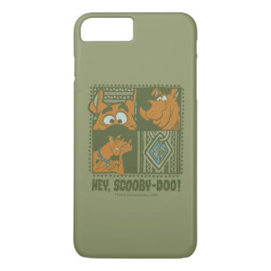 Capa iPhone 8 Plus/7 Plus Hey gráfico quadrado tribal de Scooby-Doo