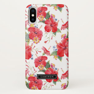 Capa Para iPhone Da Case-Mate Hibiscus com Aquarela e Padrão de Lantana Persona
