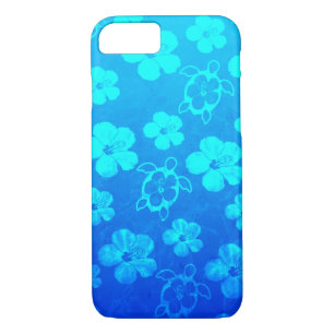 Capa Para iPhone Da Case-Mate Hibiscus e tartarugas azuis de Honu