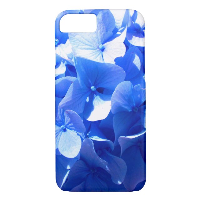 Capa Para iPhone, Case-Mate Hídrangas azuis-florais elegantes-de-cobalto (Verso)