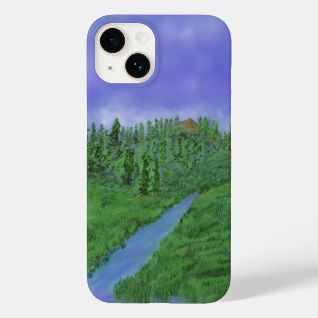 Capa para iPhone Case-Mate Hill & stream (Verso)