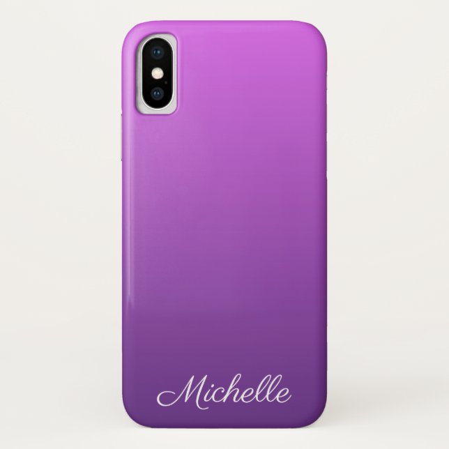 Capa Para iPhone, Case-Mate Homem roxo personalizado (Verso)