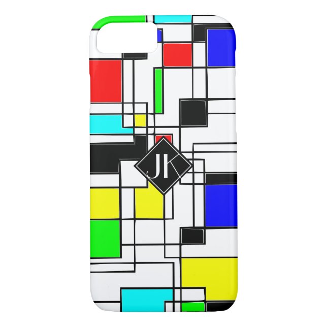 Capa Para iPhone, Case-Mate Homenagem Aleatória A Mondrian (Verso)