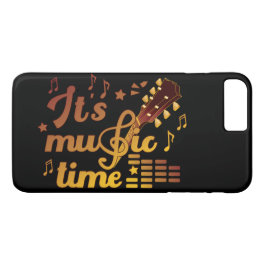 Capa iPhone 8 Plus/7 Plus Hora da Música, Musical do Violão Dourado