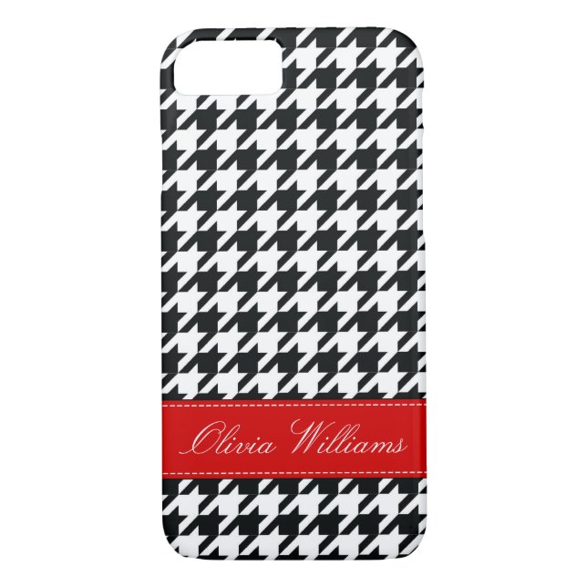 Capa Para iPhone, Case-Mate Houndstooth à moda (Verso)