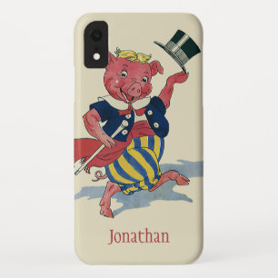 Capa Para iPhone XR Humor Vintage, Bons Danças de Porcos Dançantes