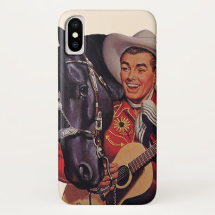 Capa Para iPhone Da Case-Mate Humor Vintage, Cowboy cantando música para seu cav